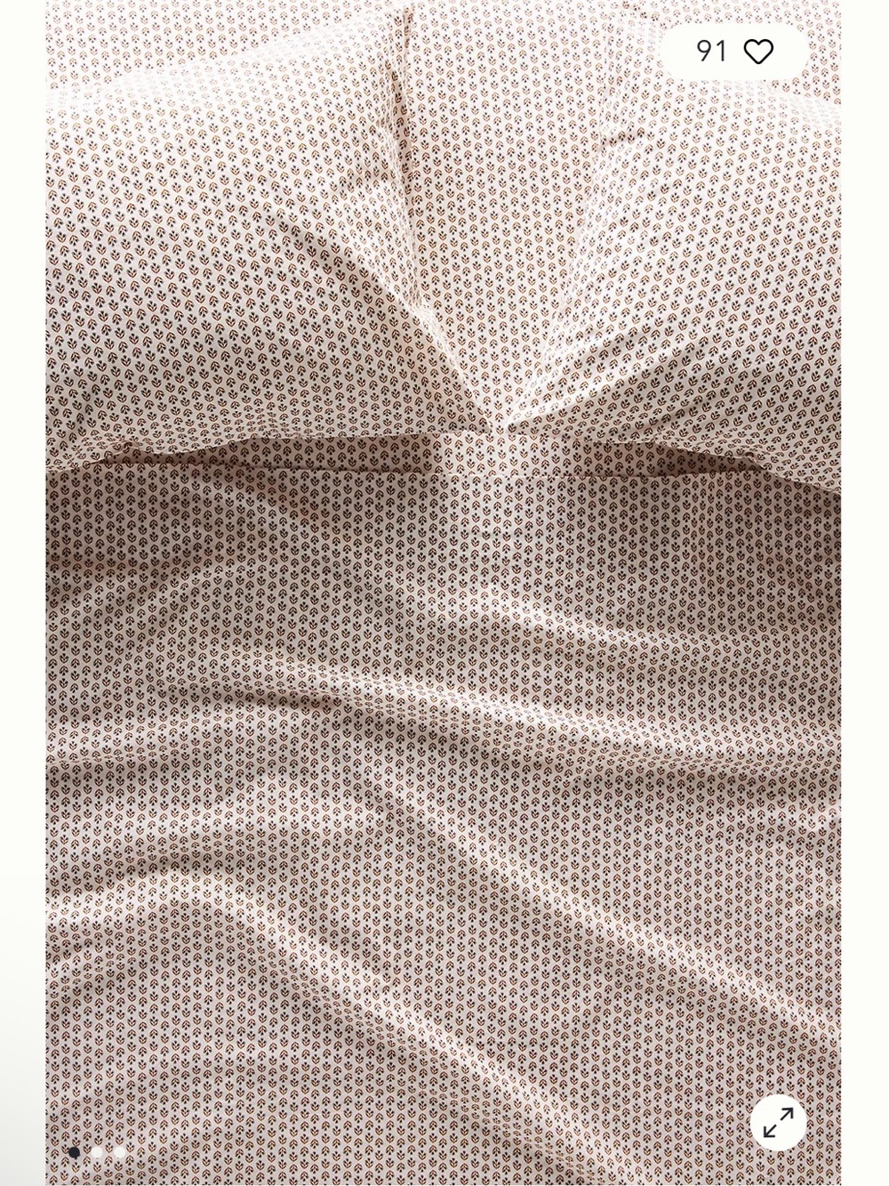 Amber Lewis for Anthropologie Carmel Organic Percale Sheet, Queen Set - Picture 2 of 3